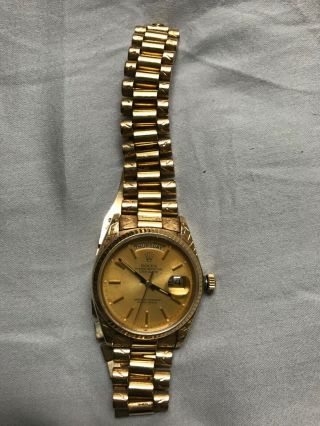 Rolex Oyster Perpetual Presidential Day - Date Automatic 18 ct.  Yellow Gold. 3