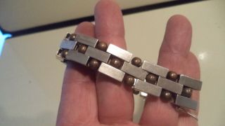 Rare William Spratling Silver and Copper Bracelet 1940 ' s 2