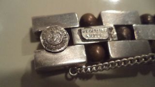 Rare William Spratling Silver and Copper Bracelet 1940 ' s 4
