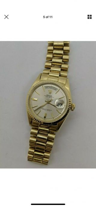 Rolex Day - Date President 18K Yellow Gold Automatic Watch - Ref 1803 - 36mm 3