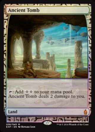 1x Ancient Tomb - Foil Light Play Battle For Zendikar - Expeditions