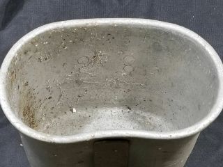WWI US Army Canteen Cup Marked A.  G.  M.  Co.  1918 3