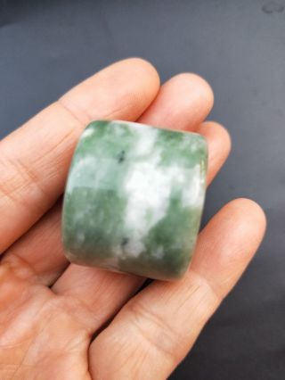 Chinese nephrite Jade Archer ' s Thumb Ring Banzhi Rare Y21 2
