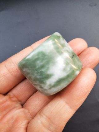 Chinese nephrite Jade Archer ' s Thumb Ring Banzhi Rare Y21 3