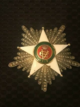 Italy,  Kingdom.  A Colonial Order Of The Star Of Italy,  Grand Cross Star,  By E.  Ga