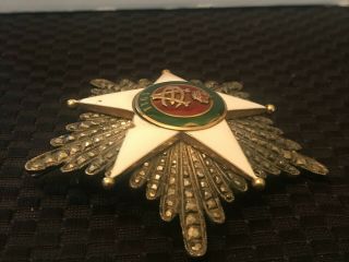 ITALY,  KINGDOM.  A COLONIAL ORDER OF THE STAR OF ITALY,  GRAND CROSS STAR,  BY E.  GA 4