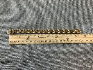HEAVY 14k Solid Gold Estate Charm Bracelet 43.  7g 4