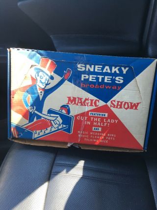 Vintage Remco Sneaky Pete’s Master Magic Show 703 Rare Toy Magician
