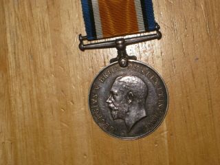 Ww1 Silver British War Medal Canadian Name Erased