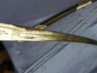 antique russian caucasian silver sword kinjal kindjal shamshir shashka 8