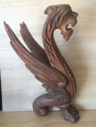 Antique Wood Carved griffin 2