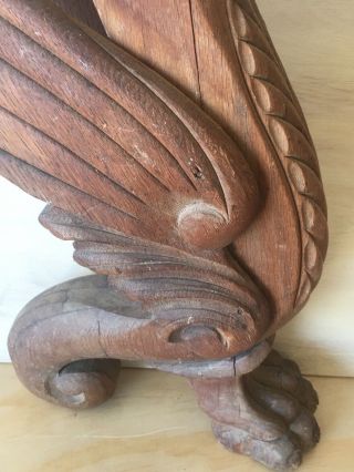 Antique Wood Carved griffin 6