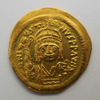 565 - 578 Ad Byzantine Empire Justin Ii Gold Coin Av Solidus Ancient Sear 345
