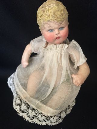 Very Rare 5 " French Leather Baby,  1920 