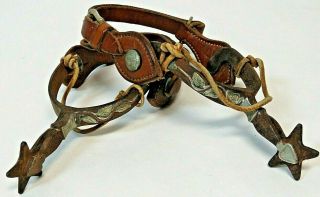 Rare Vintage Antique Western Spurs From Ranch Located In Kansas Founded In 1888