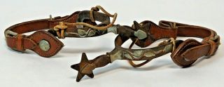 RARE Vintage Antique Western Spurs from Ranch Located in Kansas Founded in 1888 2