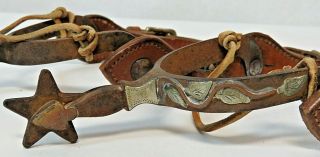 RARE Vintage Antique Western Spurs from Ranch Located in Kansas Founded in 1888 4