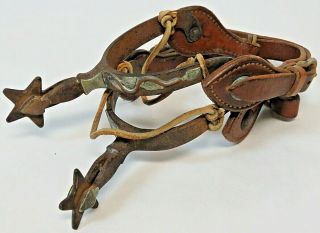 RARE Vintage Antique Western Spurs from Ranch Located in Kansas Founded in 1888 6