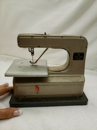 Rare Vintage Jigsaw Machine Power Mini Tool Tin Toy