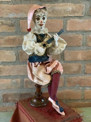 Antique French Leopold Lambert Jester/Clown Automaton Very Rare 11