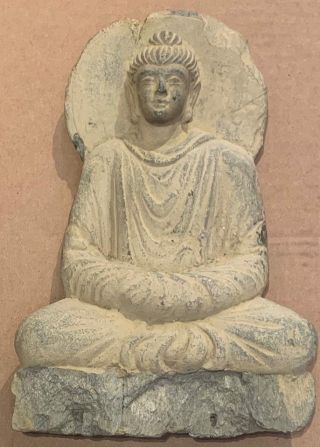 Ancient Gandharan Kushan Buddha Period Figure Statue 2nd - 3rd Century Ad