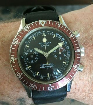 Vintage Wittnauer Professional Chronograph Ref.  7004a With Valjoux 7733
