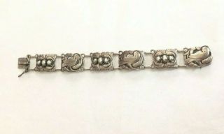 Vintage Art Nouveau Georg Jensen Dove Sterling Silver 925 Bracelet 14 2