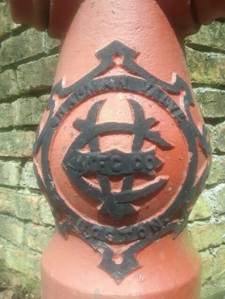 Antique 1890 ' s Chapman Fire Hydrant,  Chapman Valve Co.  Boston. 5