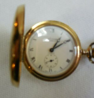 Vtg.  Arnex 17 Jewels Pocket Watch Mechanical Incabloc w/ chain Swiss Made 5