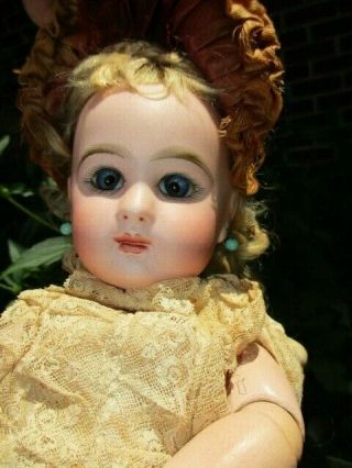 Rare 13 " Desirable Antique French Doll Marked " Depose Tete Jumeau Bete 5 " Sgdg "