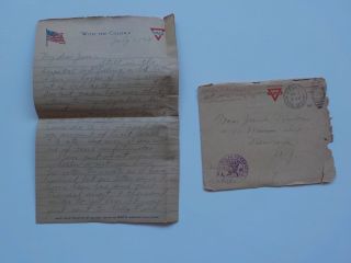 Wwi Letter 1918 Died Pneumonia Ww I 21st Aero Squadron Newark Jersey Ww1
