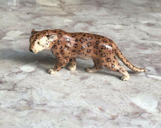 Vienna Cold Painted Bronze Figure Of A Cheetah 5” Long