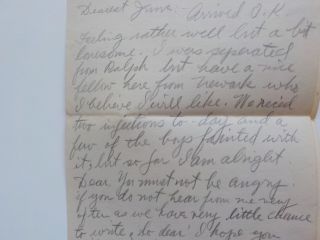 WWI Letter 1918 Injections Boys Fainted War Kelly Field San Antonio Texas WW1 2