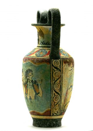 Minoan Vase Pottery Painting Parisian Women Ancient Greek Crete Ceramic Knossos 2