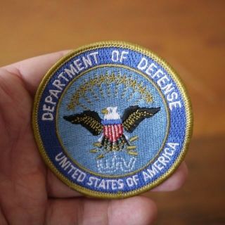 Department Of Defense Usa Government Patriot Red White Blue Embroidered Patch