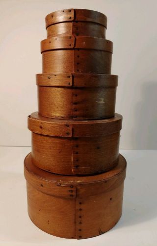 Wooden Vintage Cheese Boxes Set