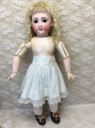Antique 22” Sonneberg For French Market Bisque Doll 11