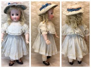 Antique 22” Sonneberg For French Market Bisque Doll 3