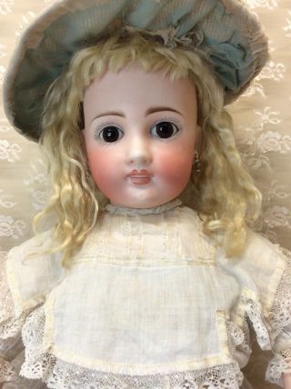 Antique 22” Sonneberg For French Market Bisque Doll 5