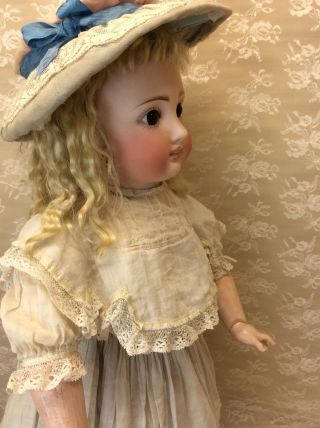 Antique 22” Sonneberg For French Market Bisque Doll 6
