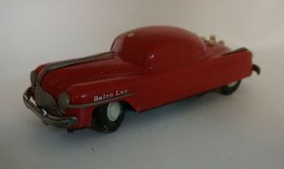 Rare Pre War Vintage Wind Up Belco Lux Red Car Made In Germany Great Aa65