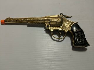 Rare Vintage Kilgore Kit Carson Gold Plated Diecast Toy Cap Gun