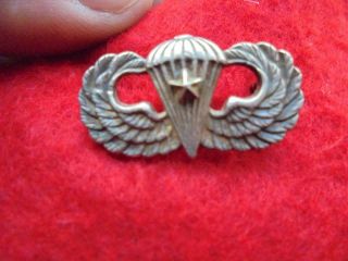 Rare Post - Wwii Phillips Publications Sterling Jump Wings One Star