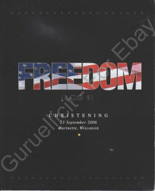 Uss Freedom (lcs 1) - Us Navy Christening Program - 2006