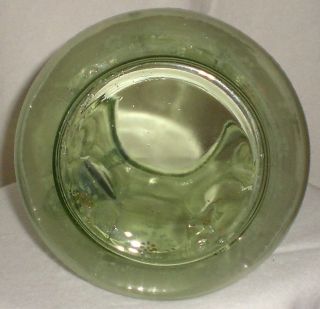 Antique Victorian Art Glass Green Hand Painted Enamel Water Set 7