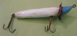 Antique 1898 Heddon Hand Carved Surface Bait/slope Nose - - Early Heddon Prototype