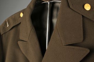 Vtg Men ' s WWII 1944 US Army Officer ' s Tunic Jacket 38 Long WW2 Uniform Coat 6170 7