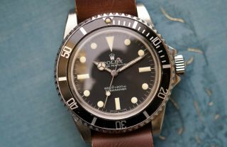 Rolex Submariner 5513 Matte Dial Watch Rebuilt with ETA Movement Vintage Divers 2