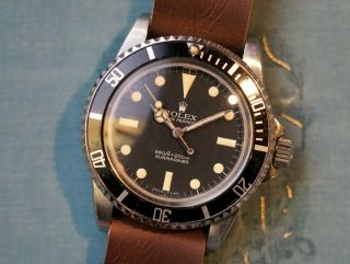 Rolex Submariner 5513 Matte Dial Watch Rebuilt with ETA Movement Vintage Divers 3