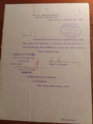 11 Vintage U.  S.  Navy Documents Late 1800s,  Early 1900s Originals Or Copies?